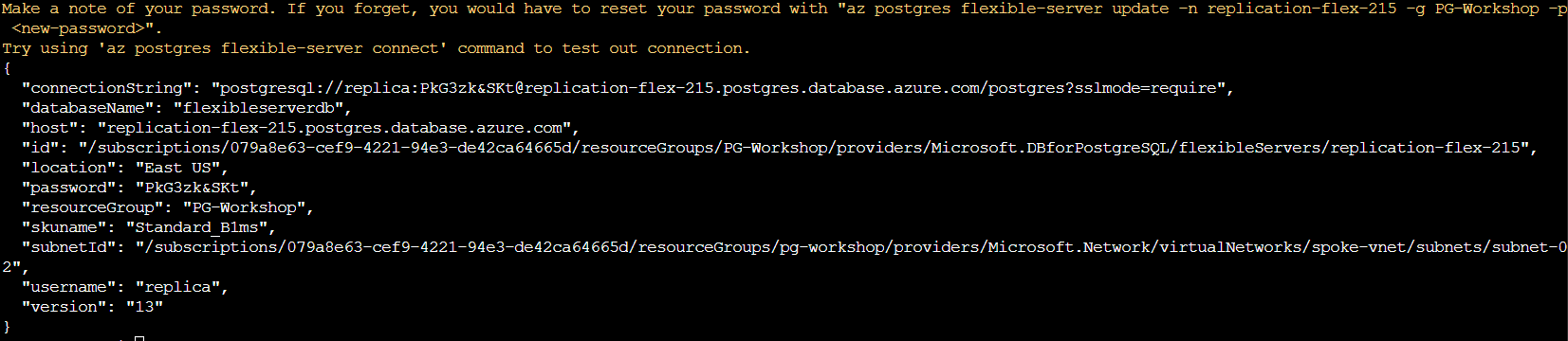 Azure Replication Output