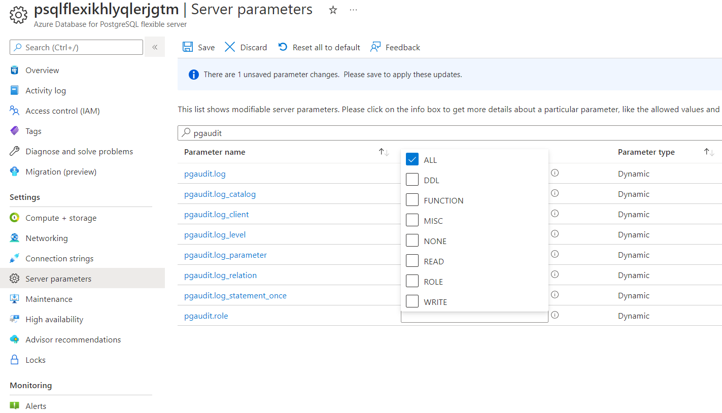 pgAuditWhitelistExtensions