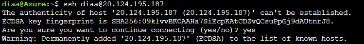 ssh access
